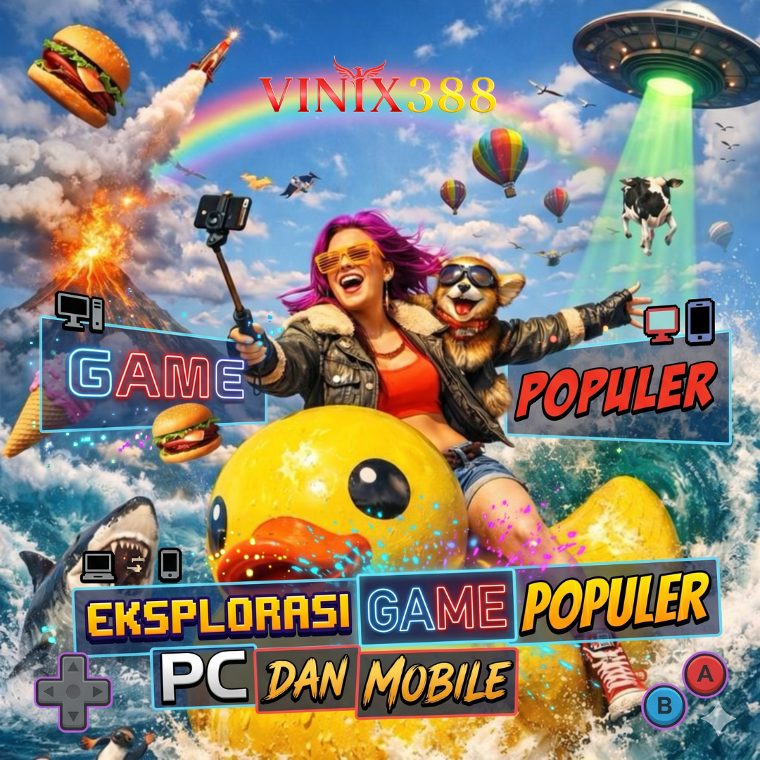 Banner platform game daring populer VINIX388 dengan link alternatif dan login resmi 2026